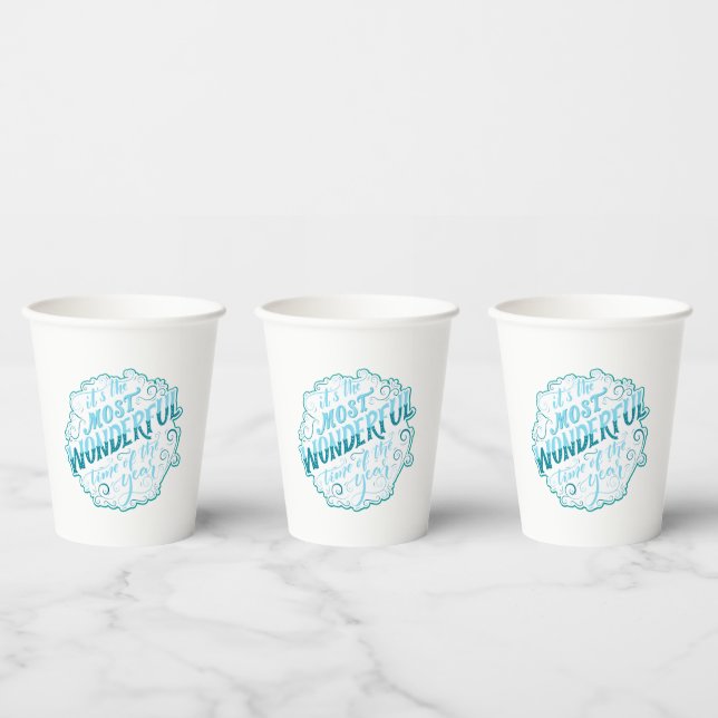It's the Most Wonderful Time of the Year Paper Cups (Multi)