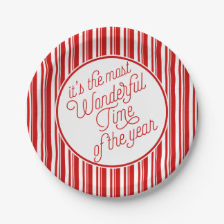 It's The Most Wonderful Time Of The Year Paper Plate