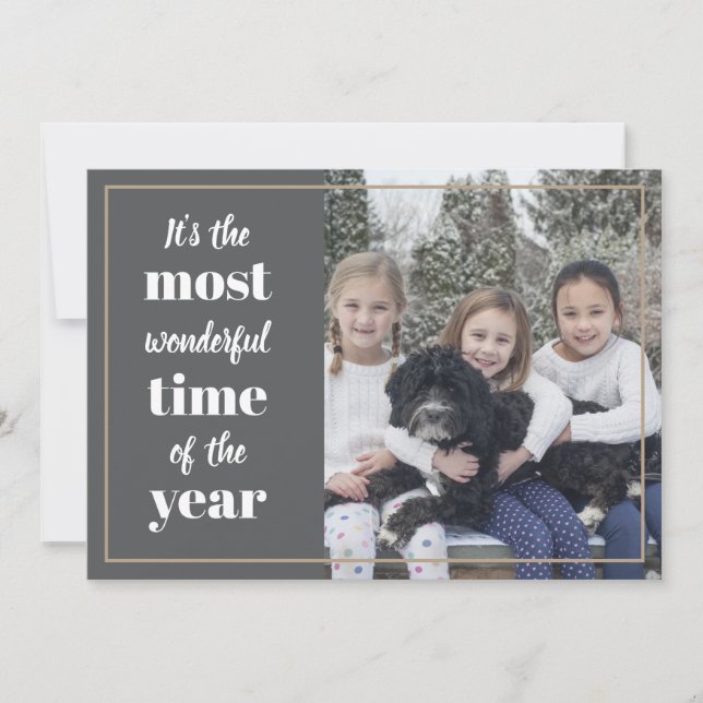 It's the most wonderful time of the year photo holiday card (Front)