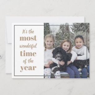 It's the most wonderful time of the year photo holiday card