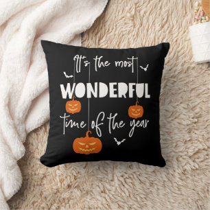 It's the Most Wonderful Time of the Year Pumpkin Cushion