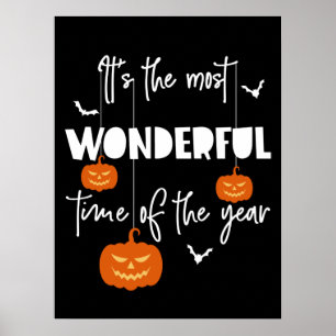 It's the Most Wonderful Time of the Year Pumpkin Poster