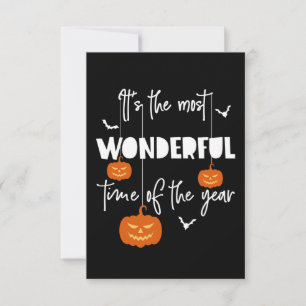 It's the Most Wonderful Time of the Year Pumpkin Thank You Card