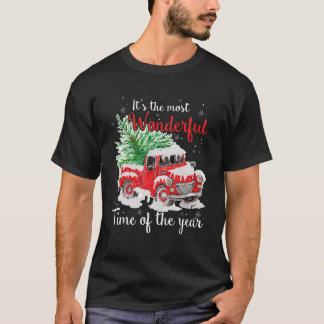Its the Most Wonderful Time Of The Year Red Truck  T-Shirt