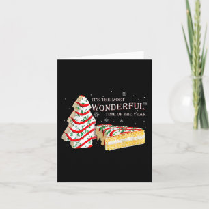 Its The Most Wonderful Time Of The Year Snack Cake Card