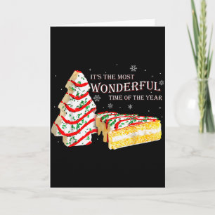 Its The Most Wonderful Time Of The Year Snack Cake Card