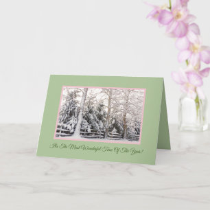 IT'S THE MOST WONDERFUL TIME OF THE YEAR! SNOWY CARD