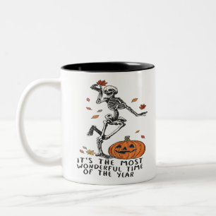 It's The Most Wonderful Time Of The Years Pumpkin Two-Tone Coffee Mug