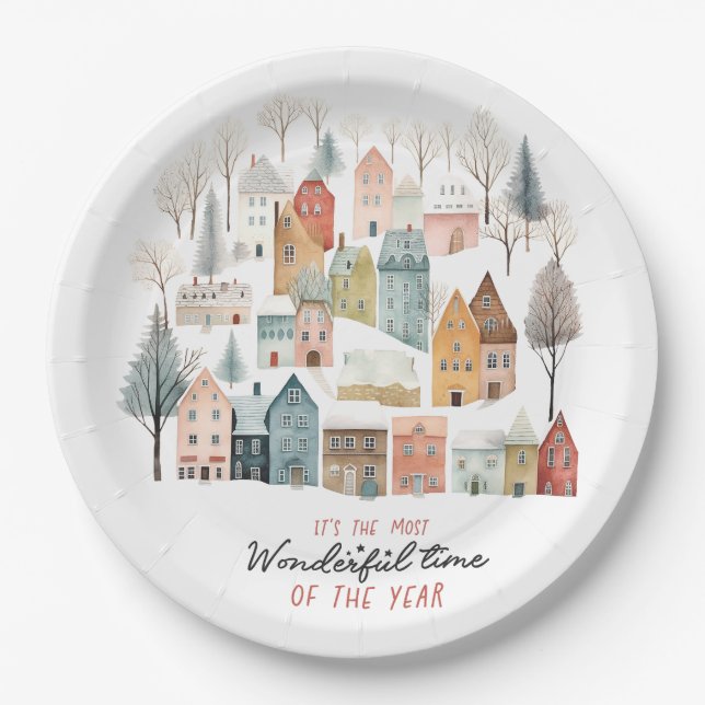It's The Most Wonderful Time  Paper Plate (Front)