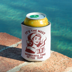 It's The Most Wonderful Time Snarky Christmas  Can Cooler