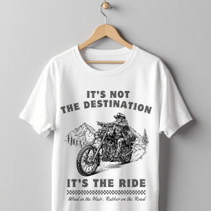 It's The Ride Vintage Skull Biker T-Shirt