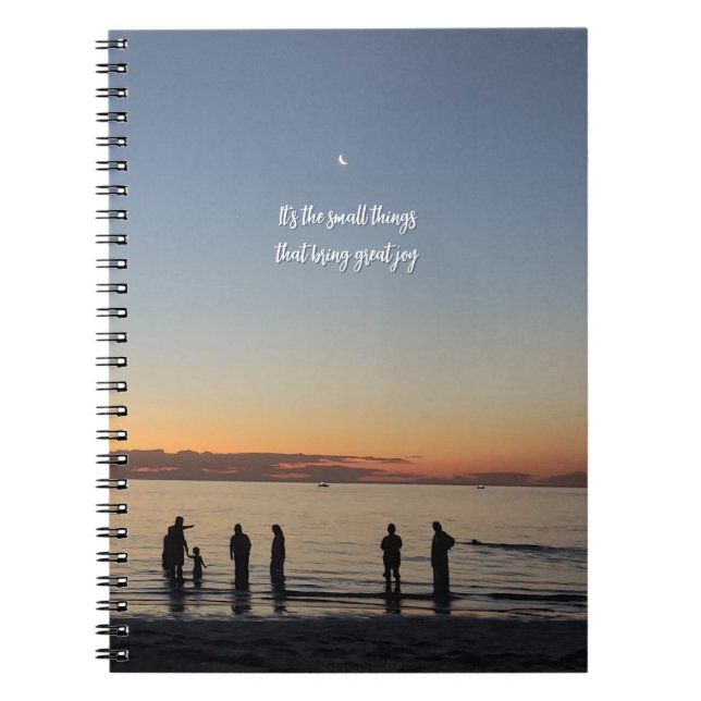 "It's The Small Things That Bring Great Joy" Notebook (Front)
