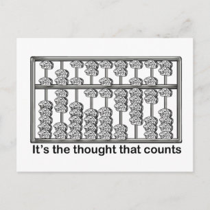 It's the Thought That Counts Postcard