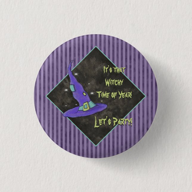It's the Witching Time Of Year Halloween 3 Cm Round Badge (Front)