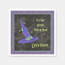 It's the Witching Time Of Year Halloween Napkin