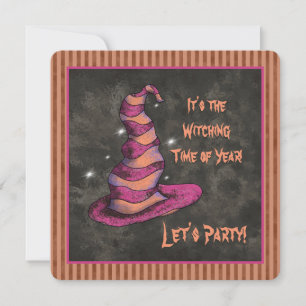 It's the Witching Time Of Year Halloween Witch Invitation
