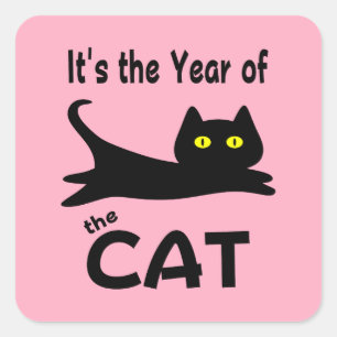 It's the Year of the CAT Square Sticker