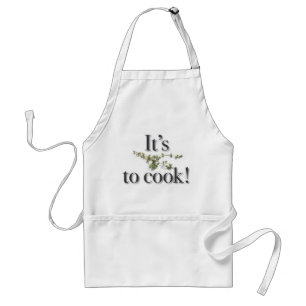 "It's Thyme to Cook!" apron