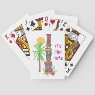 It's Tiki Time Playing Cards