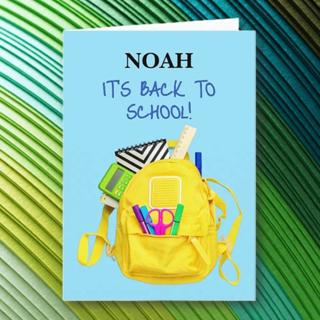 It's Time! Back to School Greeting Card (Creator Uploaded)