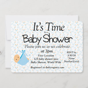 It's Time For a Baby Shower Invitation