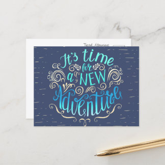 It's Time for a New Adventure Postcard