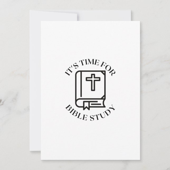 IT'S TIME FOR BIBLE STUDY HOLIDAY CARD (Front)