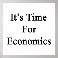 It's Time For Economics