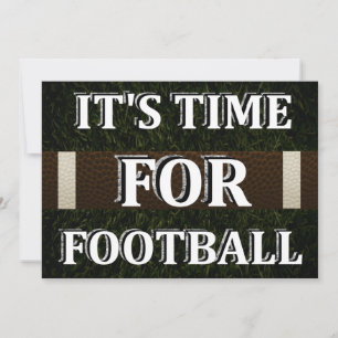 It's Time For Football Invitation
