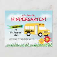 It's Time for Kindergarten, School Bus