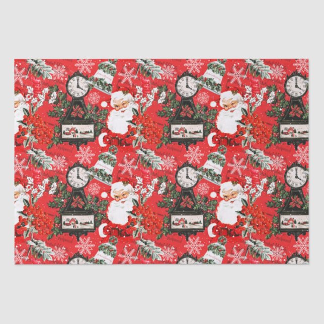 It's Time For Santa    Tissue Paper (Front)