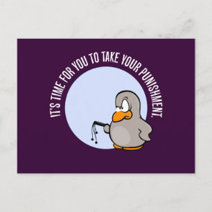 It's time for you to be punished postcard