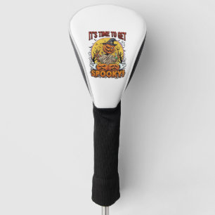 Its Time Get Spooky Halloween Pumpkin Mummy Ghosts Golf Head Cover