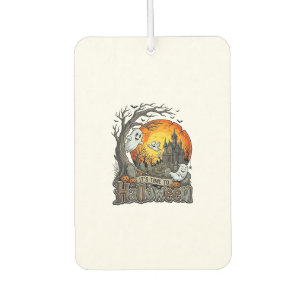 Its Time Halloween Haunted House Graveyard Spooky Car Air Freshener