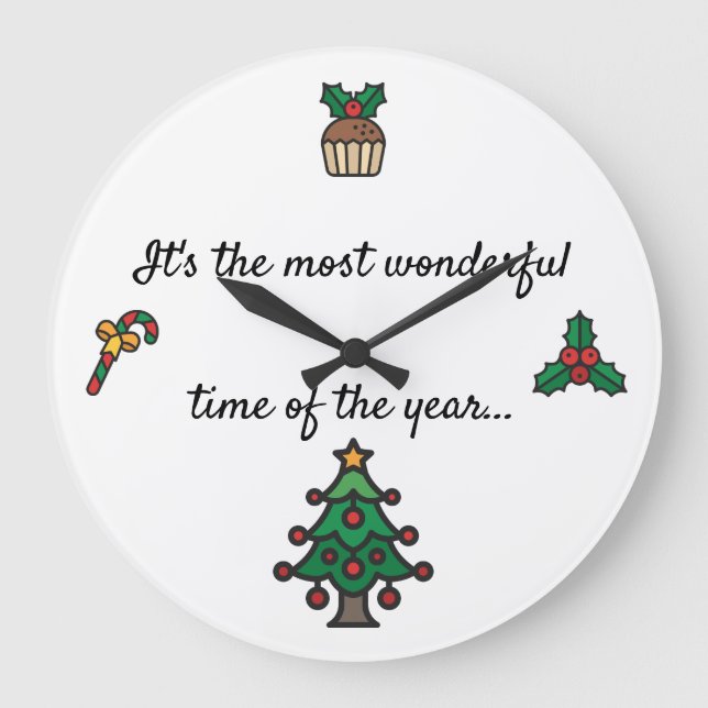 It's time! large clock (Front)