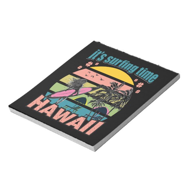 It's Time Surfing - Hawaii Notepad (Rotated)