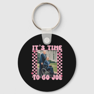 Its Time To Go Joe Funny Trump 2024  Key Ring
