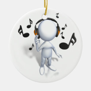 It's Time to Jam Ceramic Tree Decoration