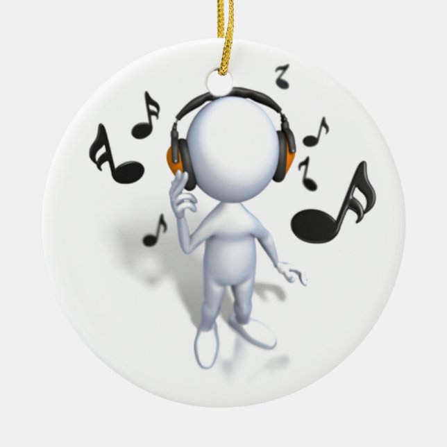 It's Time to Jam Ceramic Tree Decoration (Front)