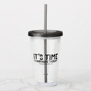 It's Time to Normalise Therapy in Grunge Acrylic Tumbler