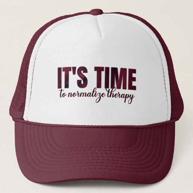 It's Time to Normalise Therapy  Trucker Hat (Front)