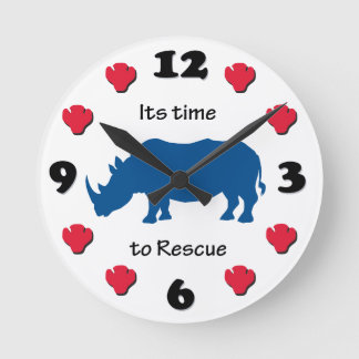 Its Time to Rescue Rhinoceros's Round Clock