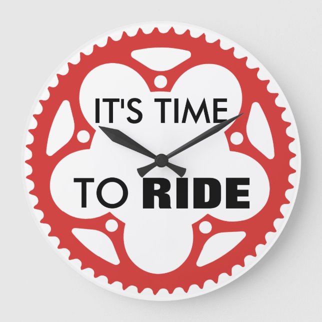 It's Time To Ride Clock (Front)