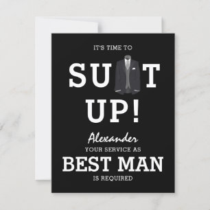 It's Time to Suit Up!   Will You Be? Invitation