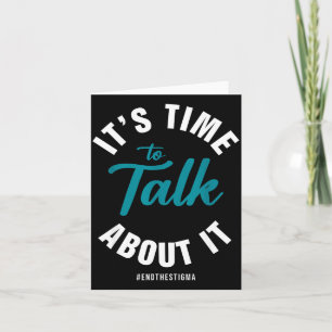 It's time to talk about it card