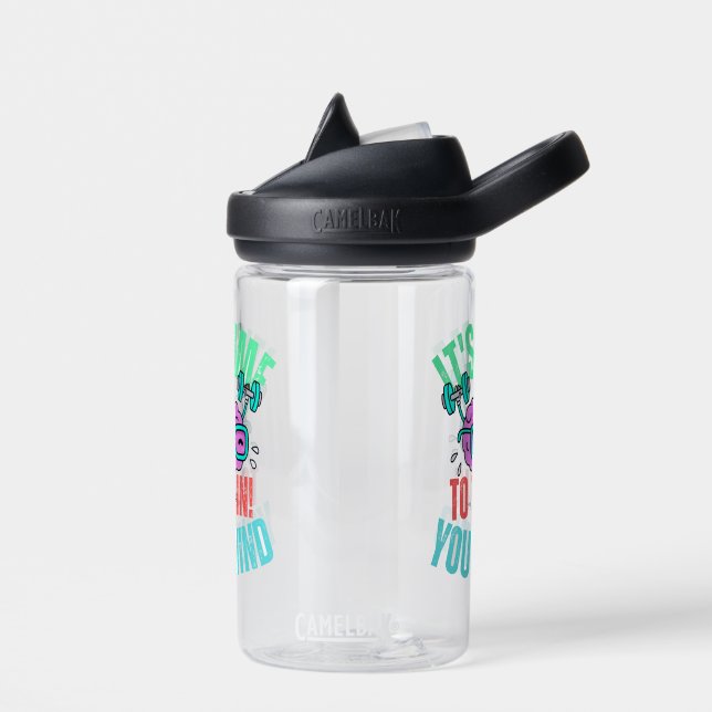 It's Time To Train Your Mind  Water Bottle (Left)
