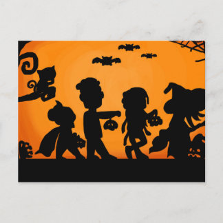 It's Time to Trick or Treat Postcard