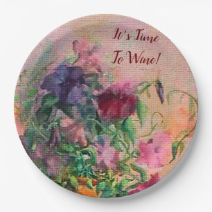 It's Time To Wine Napkins Paper Plate