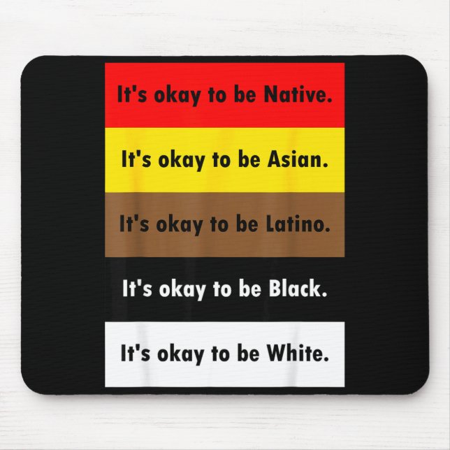 It's to be native it's to be asian it's to be  mouse mat (Front)