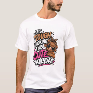 It's Tough Looking This Cute Cow Funny T-Shirt